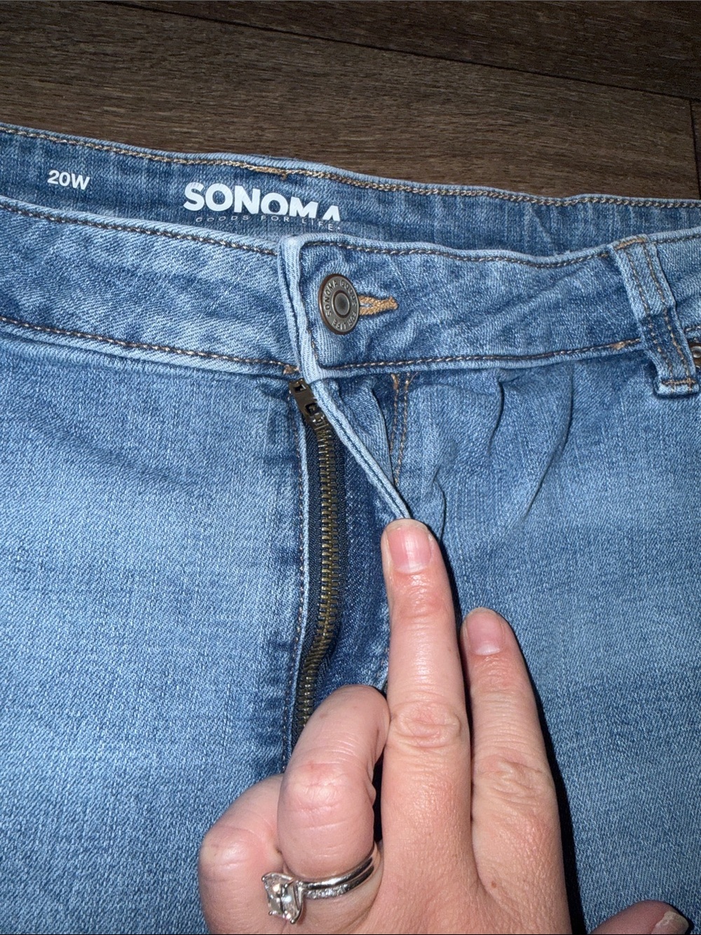Sonoma Light Wash Denim Shorts - Picture 7 of 7